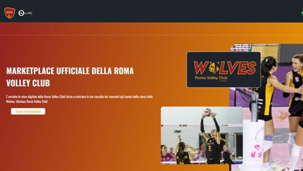 SERIE A1. Roma Volley Club lancia gli Nft Rvc signin moment