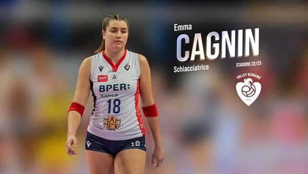 SERIE A1. Volley Bergamo 1991, nuova conferma: Emma Cagnin sarà uno dei punti di forza per la stagione 2022-2023